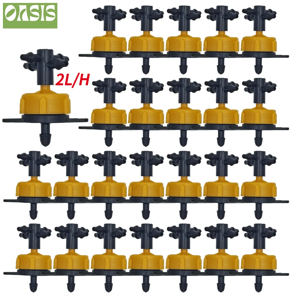 Nawadnianie 2L/4L/8L stały kroplownik przepływu z 4-kierunkowym złączem krzyżowym rolnictwo nawadnianie kropelkowe złącze strzałki kroplowej 20