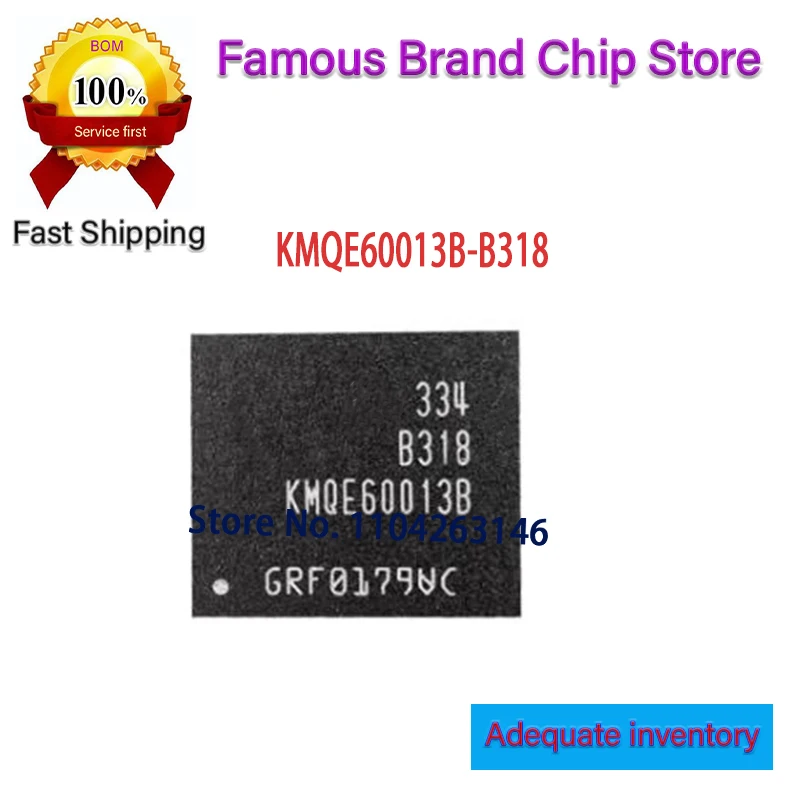 KMQE60013B-B318 KMQE60013B 16G BGA221 100% Brand 1~2pcs/lot