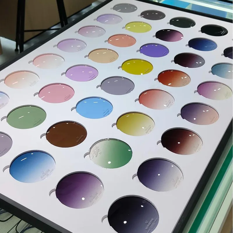 Chashma Brand Myopia and Reading 1.61 Index M 8 Clear Lens Eyes Optical Glasses Custom Make Prescription Colored Lenses