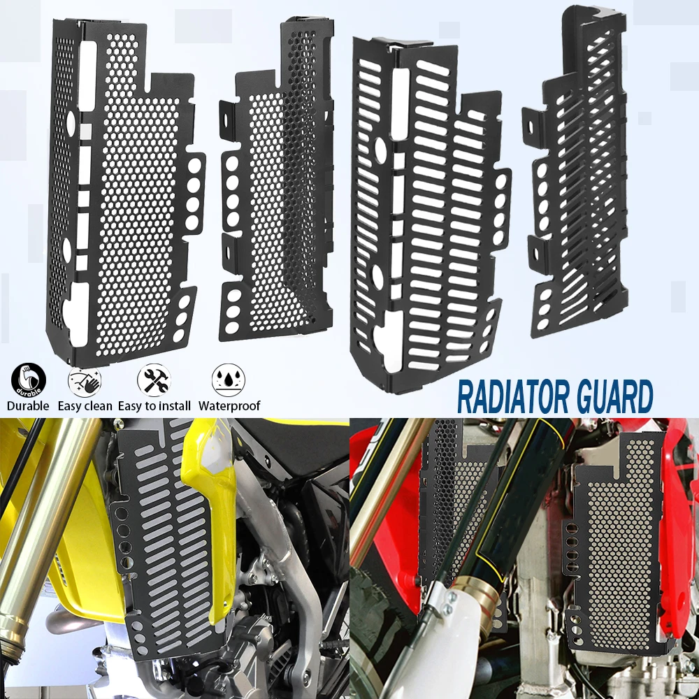 Water Tank Protection For Suzuki DRZ400 DRZ400S DRZ400E DRZ400SM Radiator Guard Protector Grille Grill Cover 2000-2023 2022 2021