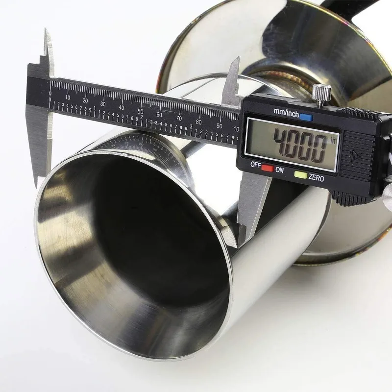 نظام عادم Catback ذو طرف كاتم صوت ملفوف مقاس 4 بوصات من Auto Dynasty متوافق مع 2004-2010 Scion tC Coupe 2.4L، من الفولاذ المقاوم للصدأ