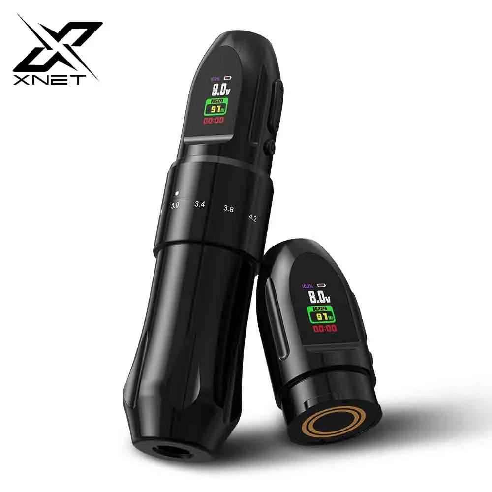 

XNET D1 Wirless Tattoo Machine Pen 2.0-4.2mm Adjustable Stroke With Powerful Custom Motor for Makeup Microplasty Pen For Tattoo