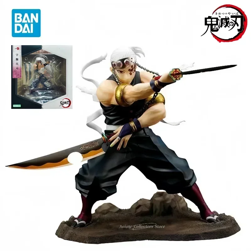 Bandai Original Kotobukiya CO Demon Slayer Anime Character Uzui Tengen Desktop Ornaments Movable Collectible Model Doll Toy