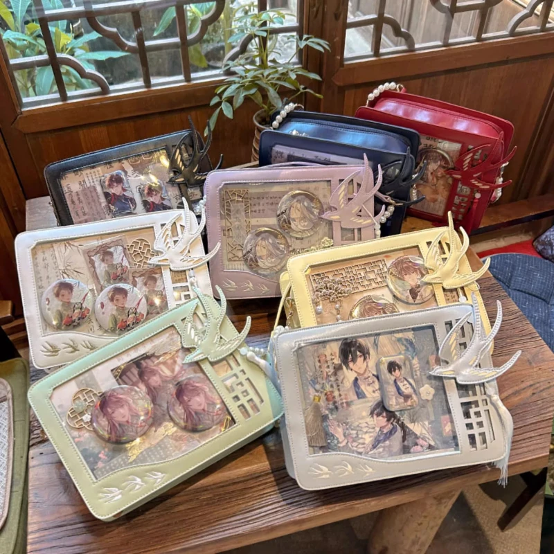 

Chinese Ancient Style Original Lta Bag Women Single Shoulder Crossbody Versatile Small Food Quantity Two-dimensional Square Bag