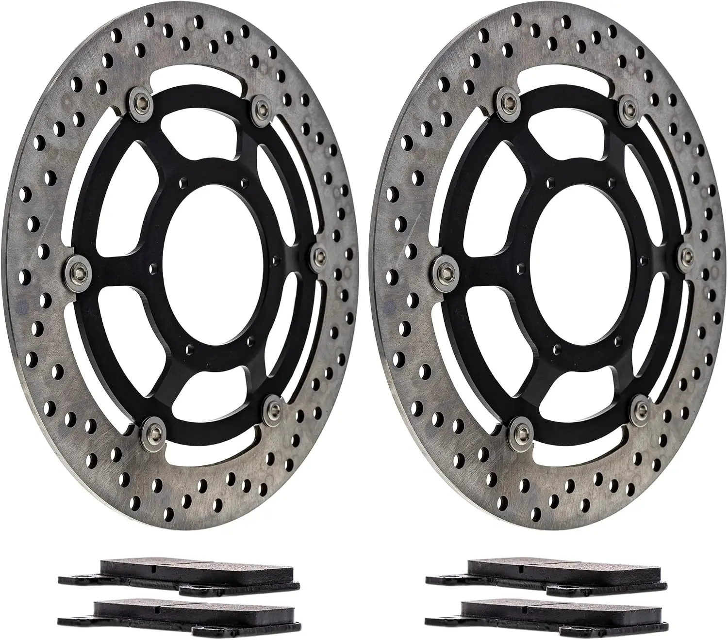 Front Brake Rotor Pad Semi Metallic Kit For Honda 06455-MEL-D22