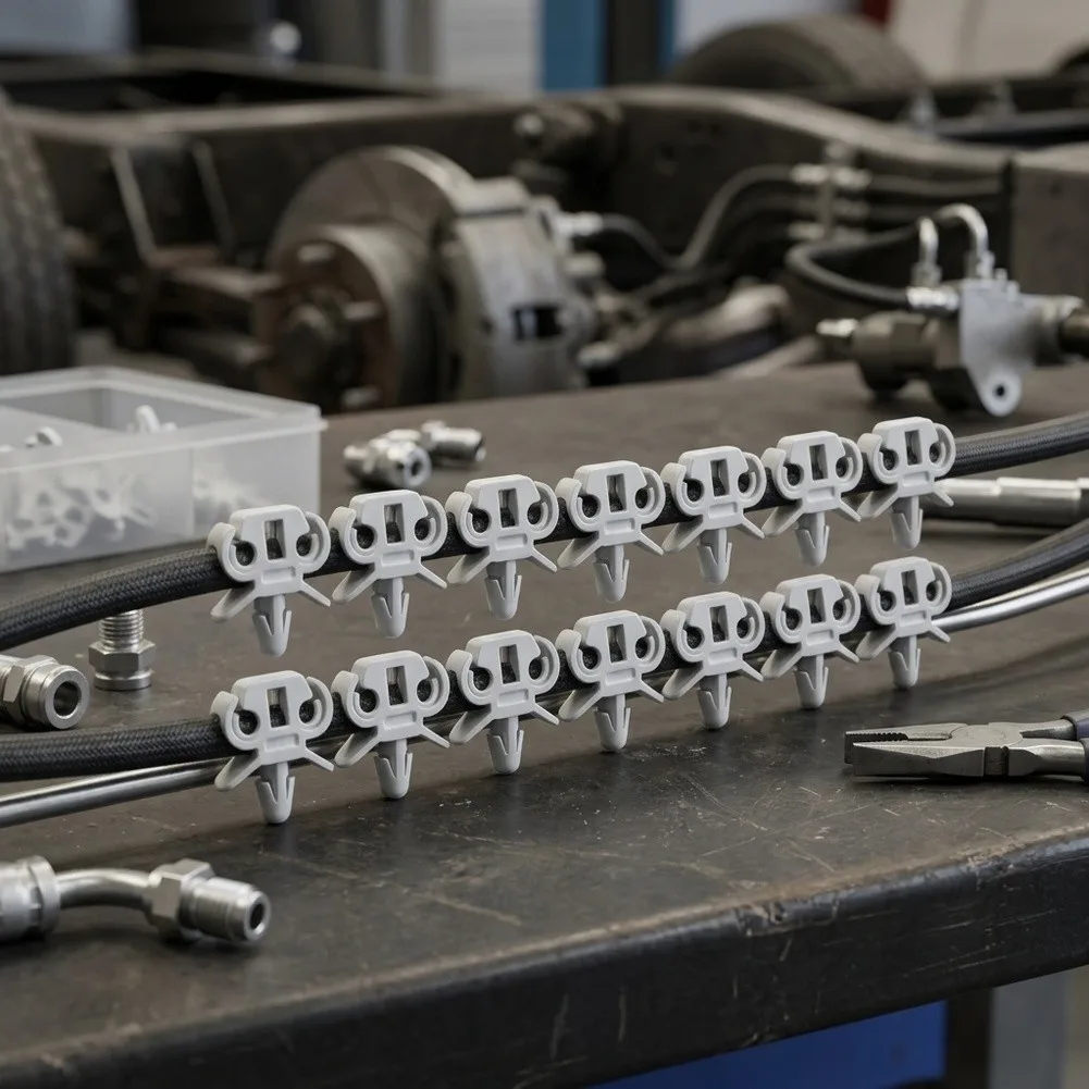 For T2 Buses Automotive Hose Fasteners Brake Line Clamps As Shown In The Figure Brake Line Retaining Clips Set