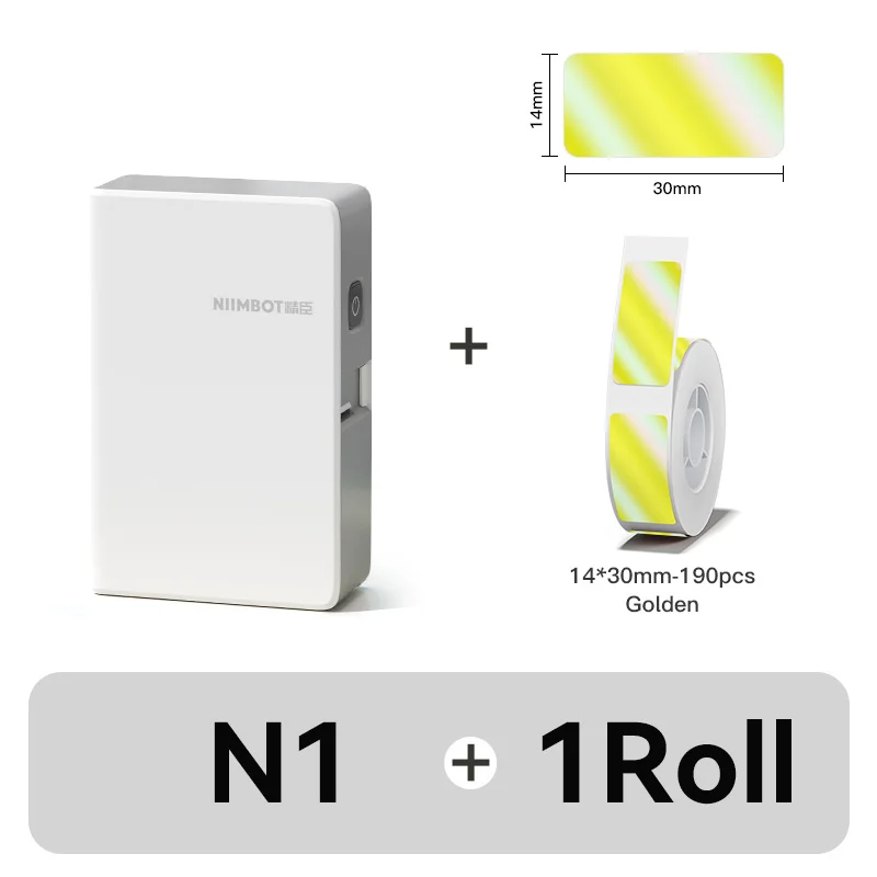 Niimbot N1/M2 thermische transferlabelprinter Kleurenlabelmachine Draadloos doe-het-zelf prijskaartjesticker voor thuiskantoor - afbeelding 1