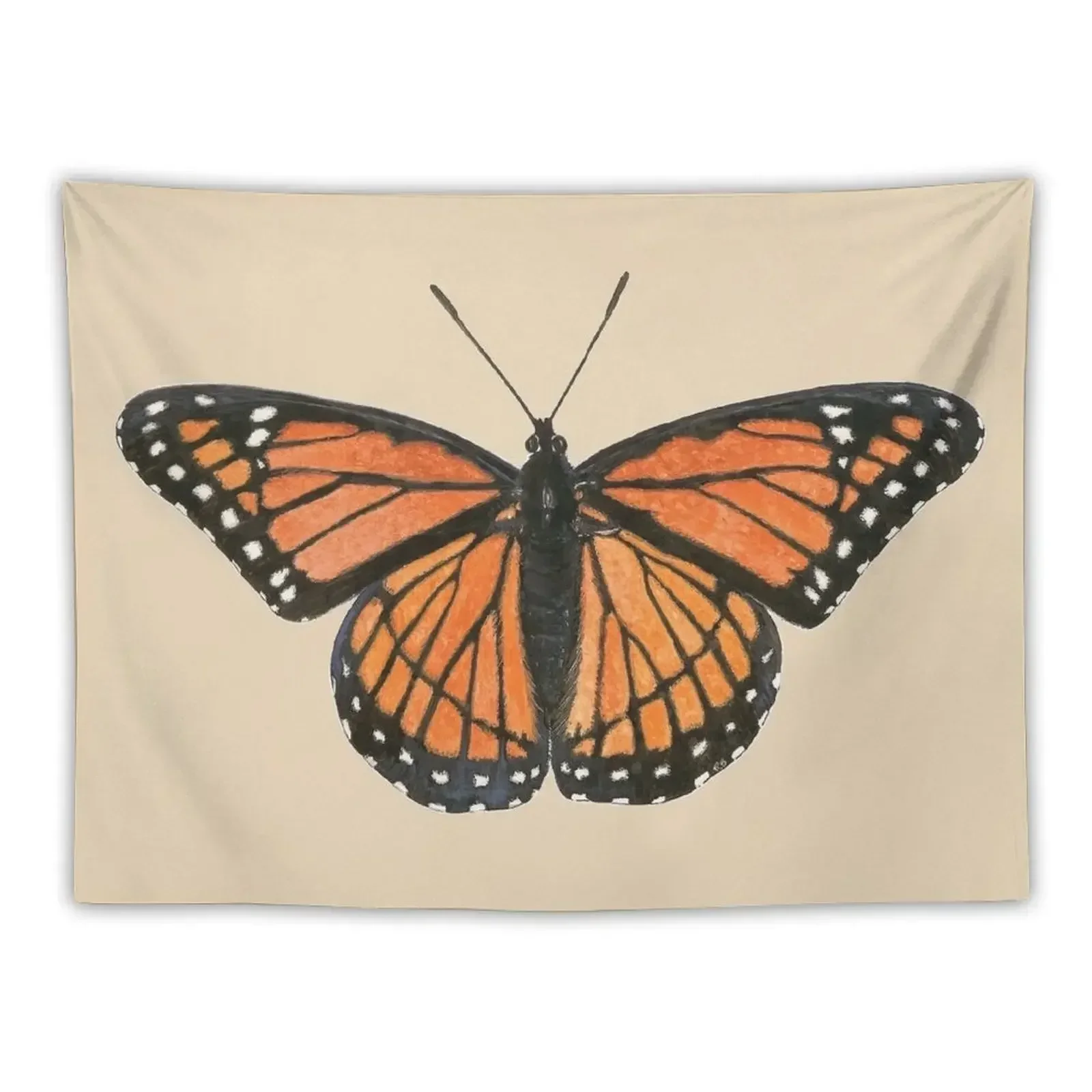 Monarch Butterfly Tapestry Wall Hanging Wall Room Decor Korean Room Decor Tapestry