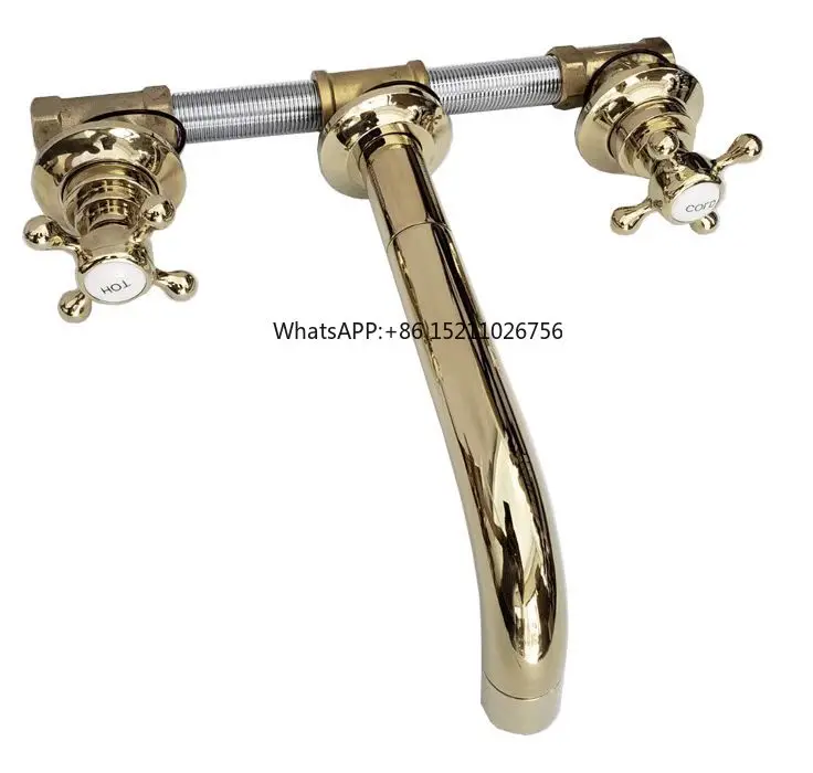 

Factory Price Classical New Deck Mounted All Brass 5 Years Warranty Many Colors Wall Mounted Two Handle Basin Mixer Taps