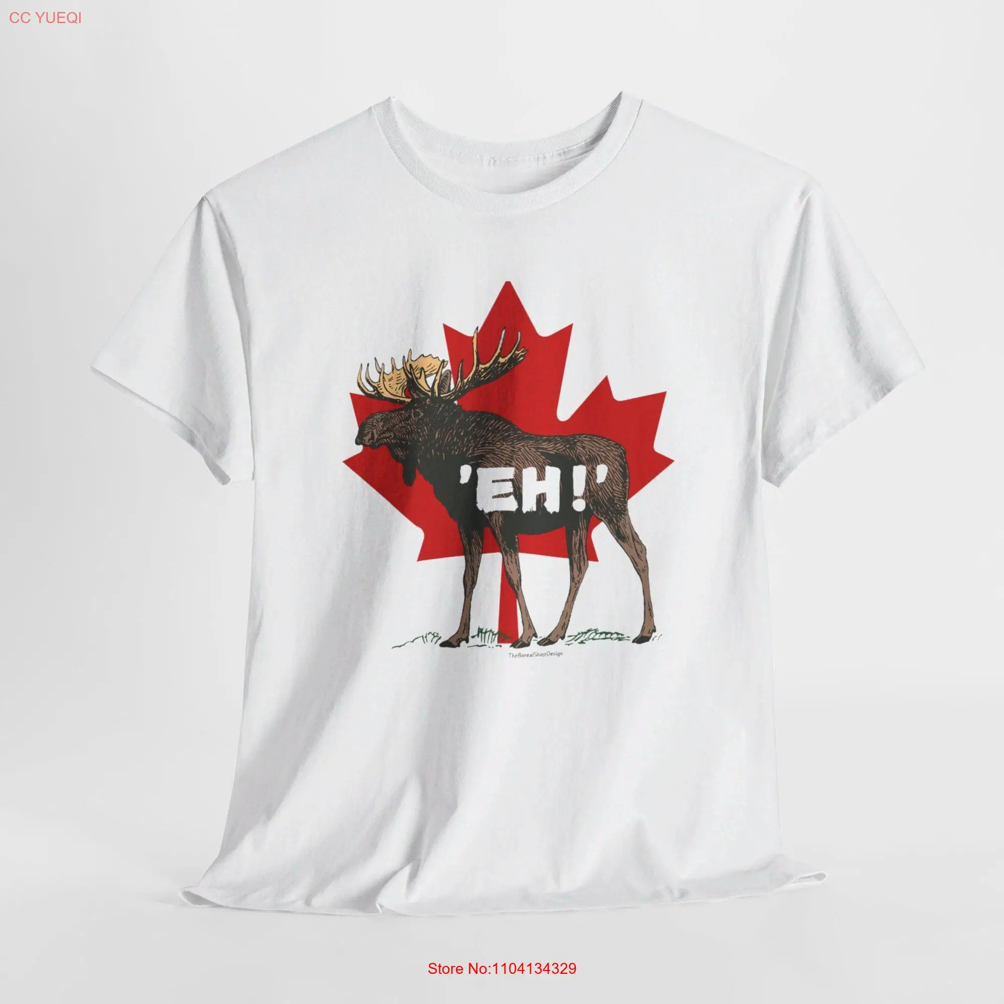 EH Canadian Canada Heavy Cotton T Shirt long or short sleeves