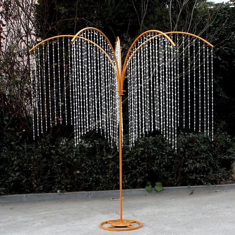 

2019 New Wedding Props: Iron Art Crystal Tree, Elevatable Roadmap, Wedding Platform Decoration, Bead Curtain, Wishing Tree