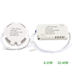 25W 40W LED Driver Ceiling Driver 220V Round/Square Driver Lighting Transform Unisolated Power Supply for LED Downlights Lights