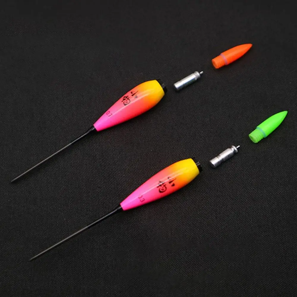 1Pc Red Light/Green Light Electronic Fishing Float Indicator Buoy Strike Light Float Slip Drift Tube 2 Light Rock Fishing Floats