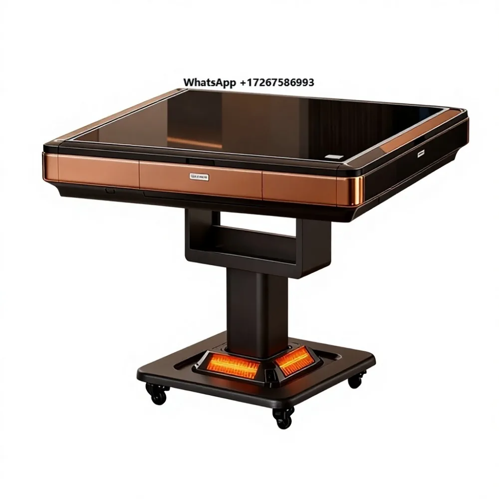 Fully Automatic Foldable Plastic Mahjong Table Four-port Quiet Dual-purpose Low Noise Dining Table