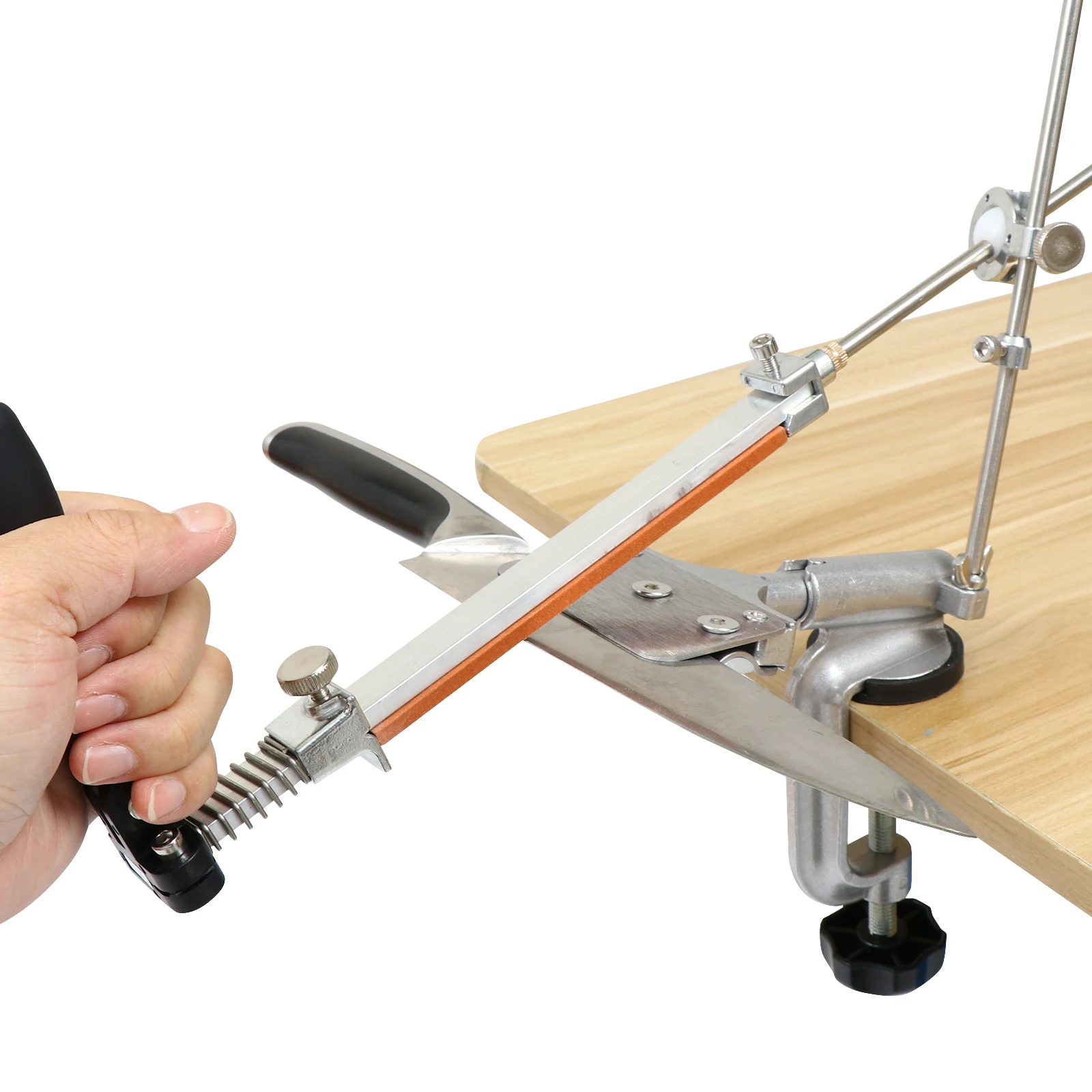 

Knife for Kitchen Scissors Adjustable Fixed Angle Sharpener Angle Long Life Sharpener Easy Storage