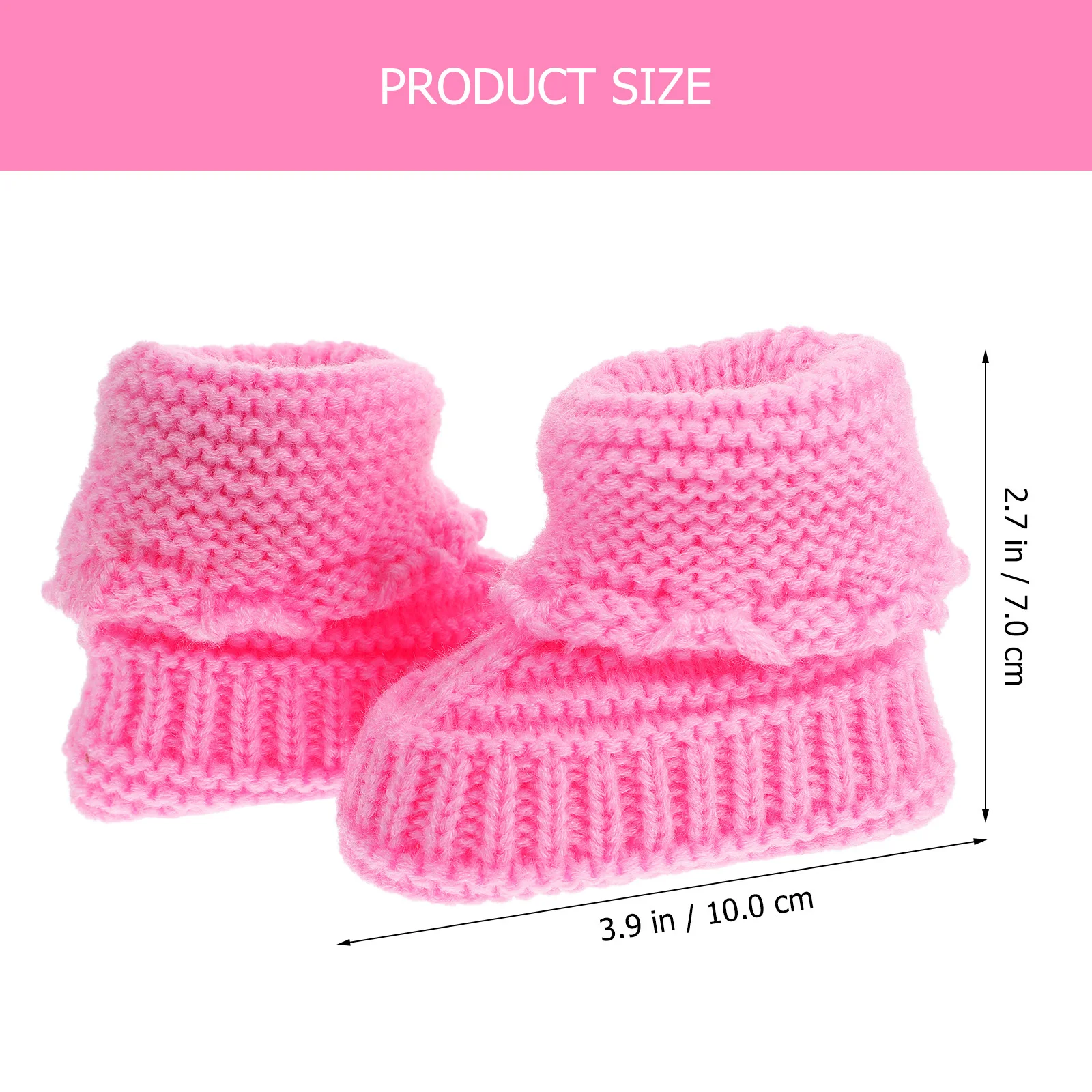 1 زوج الوليد أحذية الوليد طفل الشتاء الأحذية اليد محبوك الجوارب للرضع طفل دافئ لينة القطن الحياكة الأحذية #2