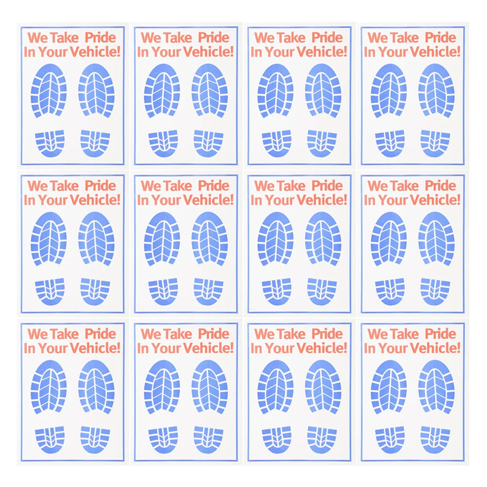 

60Pcs Car Paper Floor Mats Disposable White Auto Vehicle Carpet Protectors Floor Covers Detail Repair Service Car Carpet Mats