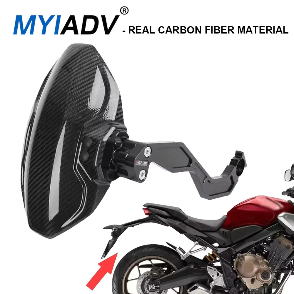 

Real Carbon Fiber Mudguard For Honda CB650R CBR650R 2019 2020 Motorcycle Fender Rear Tire Wheel Mud Splash Guard Protector Cover