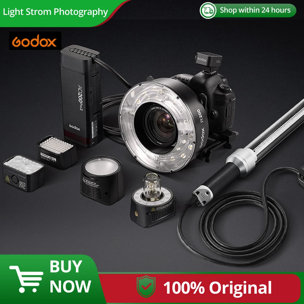 

GODOX AD200pro AD200pro II Accessory adapter H200R H200 H200II H200J H200J II AD-L Flash lamp head Outdoor photography shooting