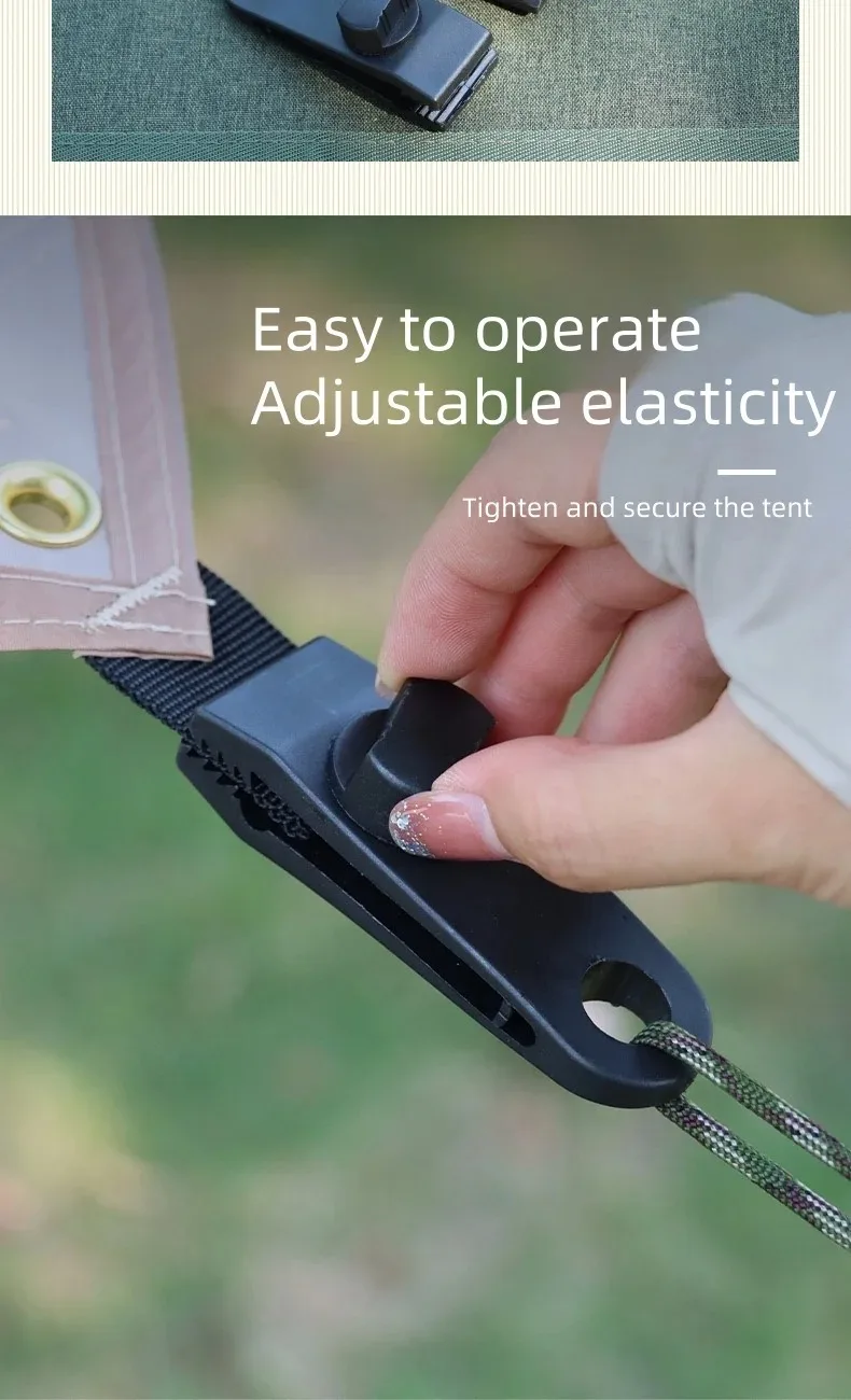 10/20/50pcs Strong Bite Tent Clips Outdoor Tarpaulin Clips Windproof Fixed Camping Tent Clamping Clips Sturdy Tent Clips view 2