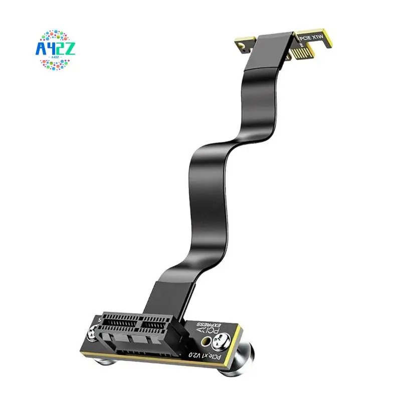 

A42Z-Pcie 4.0 X1 Magnetic Fixatiom Riser Cable 16Gbps 90° Dual Angle For Pcie Wifi Card M.2 Adapter USB Pcie Card