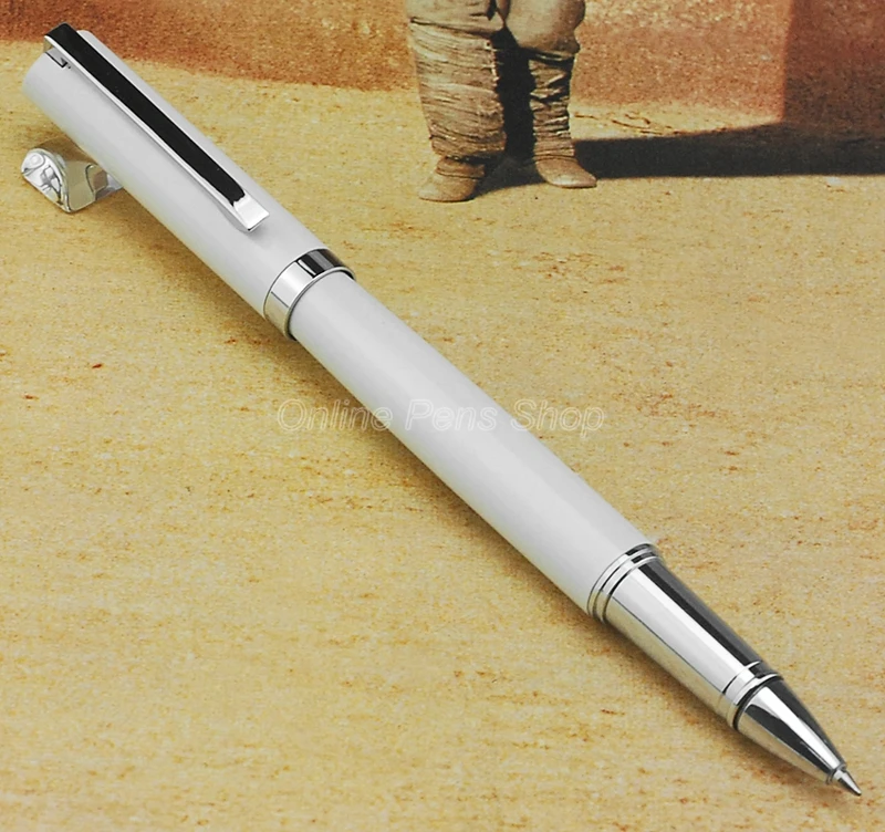 

Baoer White & Silver Roller Ball Pen BR122