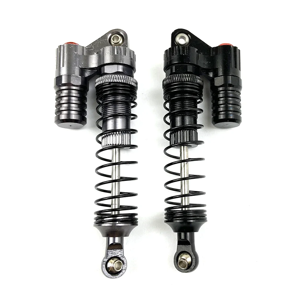 Full Metal RC Piggyback Shock Absorber Hole To Hole 90mm for 1/10 TRX4 Axial SCX10 90046 D90 KM2 Y05 RC Crawler Car