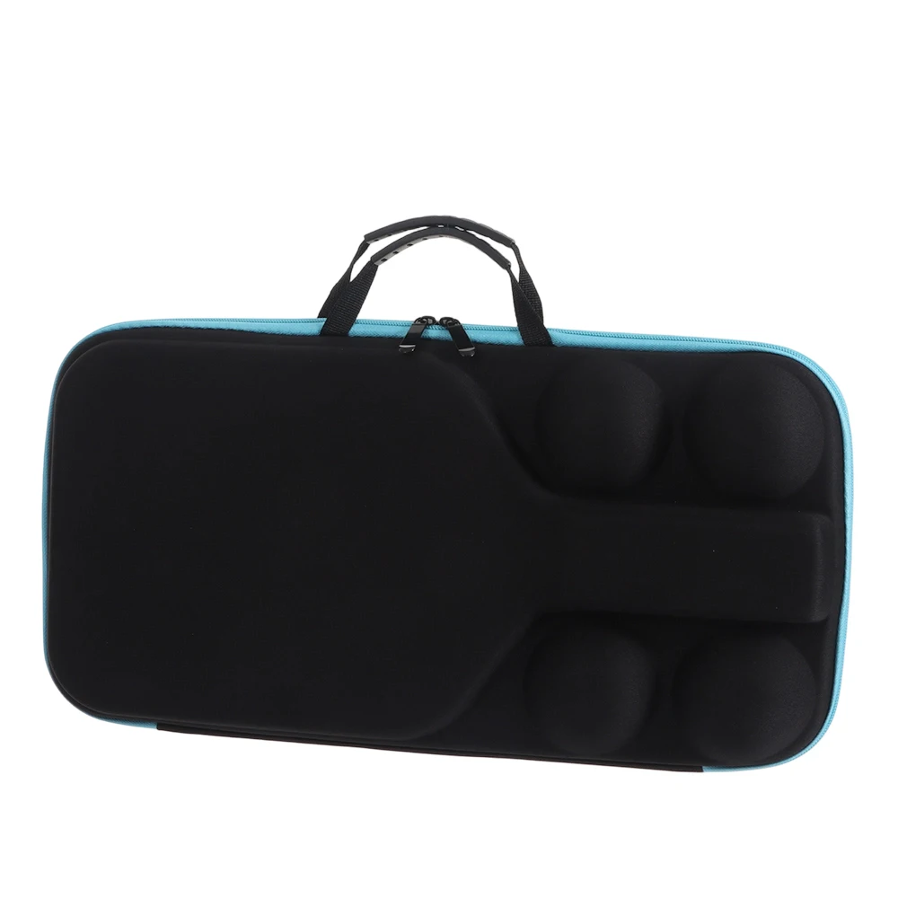 Hard Shell Pickleball Racket Storage Bag Waterproof Fits 2 Paddles And 4 Balls Pickleball Paddle Bag Space Saving