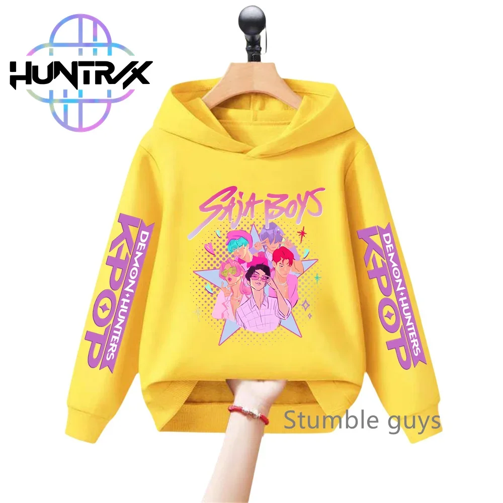

Y2K KPop Demon Hunters Hoodies Teenage Girls Boys Rumi KPop Demon Hunters Hoody Autumn Casual Long Sleeve Children's Clothing