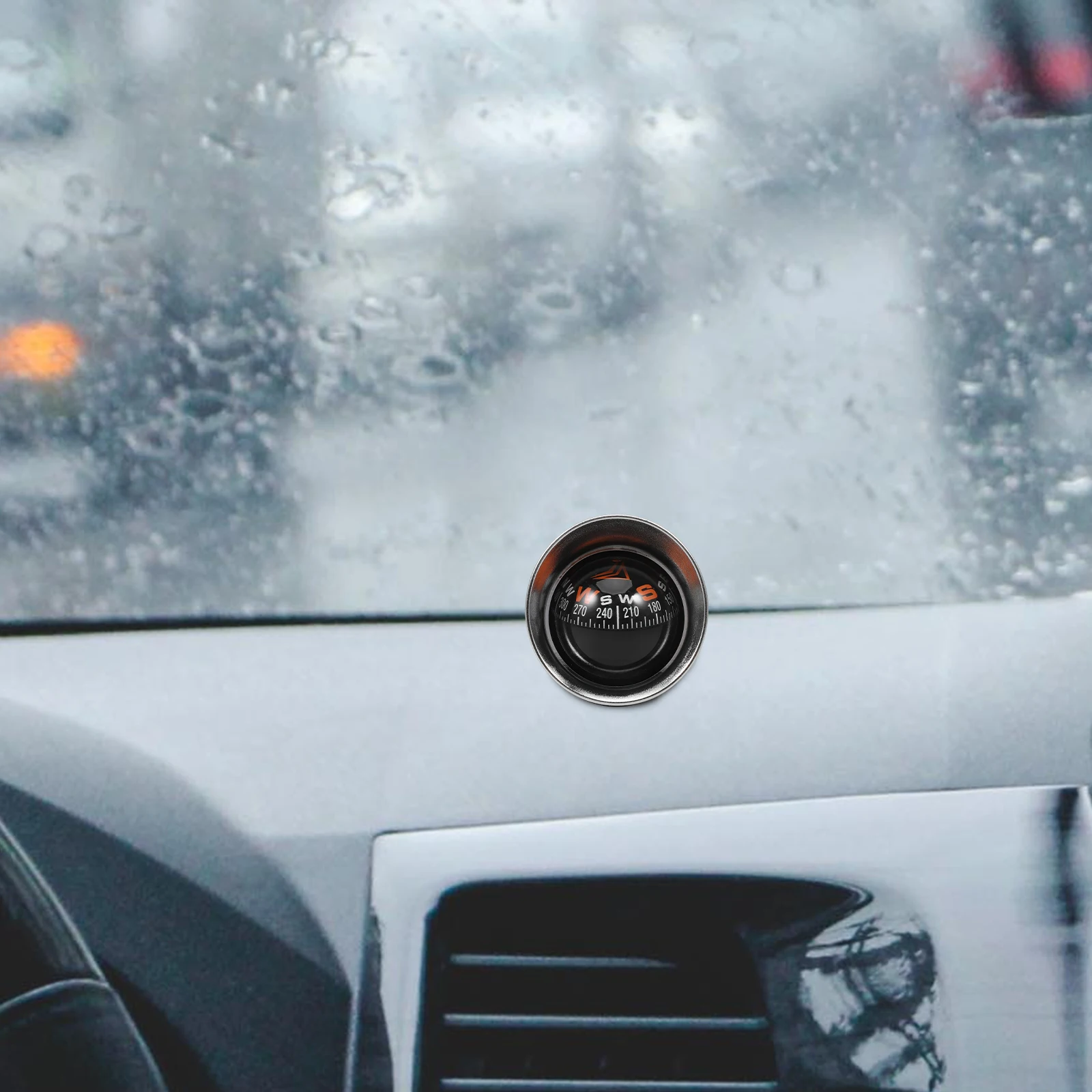 

Decor naments Navigation Direction Tool Dash Mount Sphere Shape Car Truck Boat Practical Car Compass Dashboard Safe