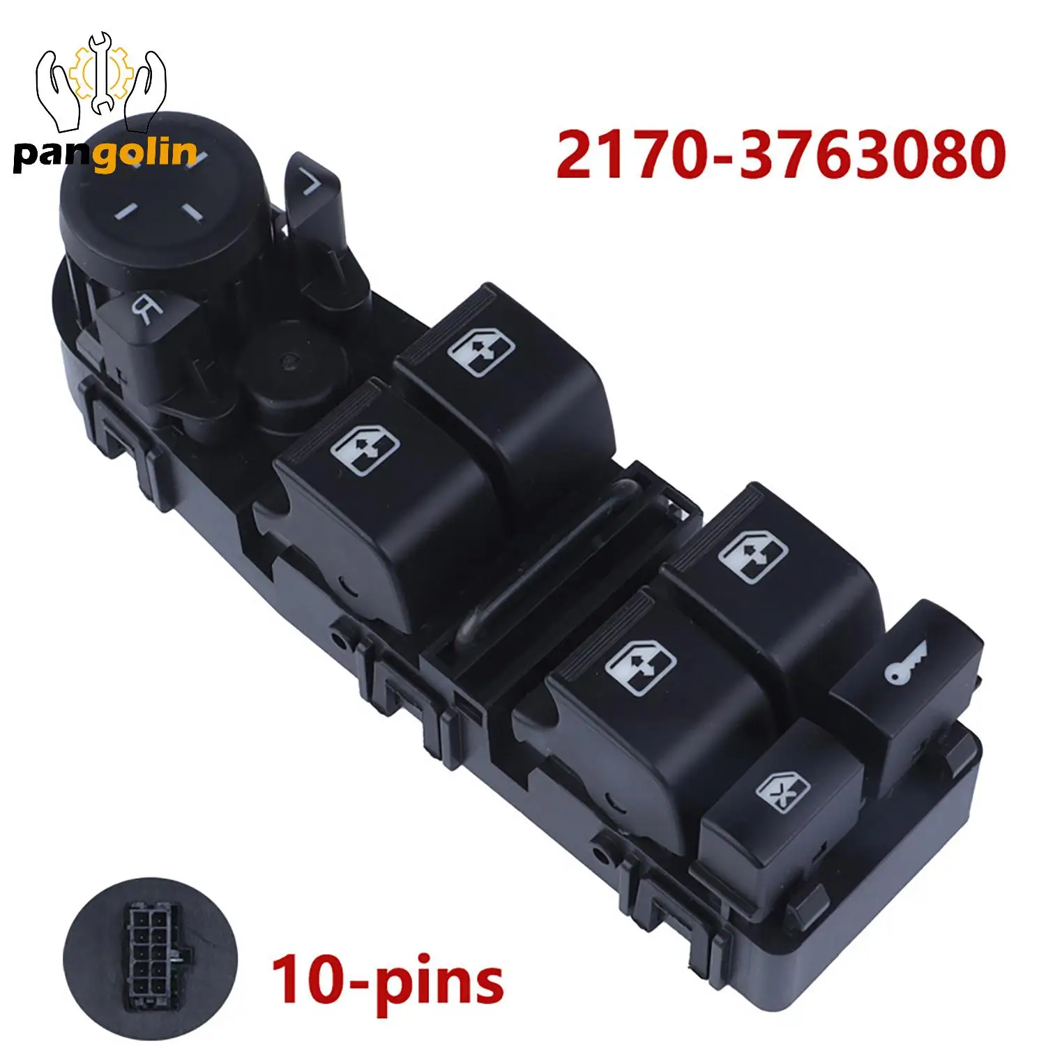 

1pc Power Window Switch 2170-3763080 Front For LADA0109 VAZ Priora 2170 2171 2172 Car Interior Accessories New