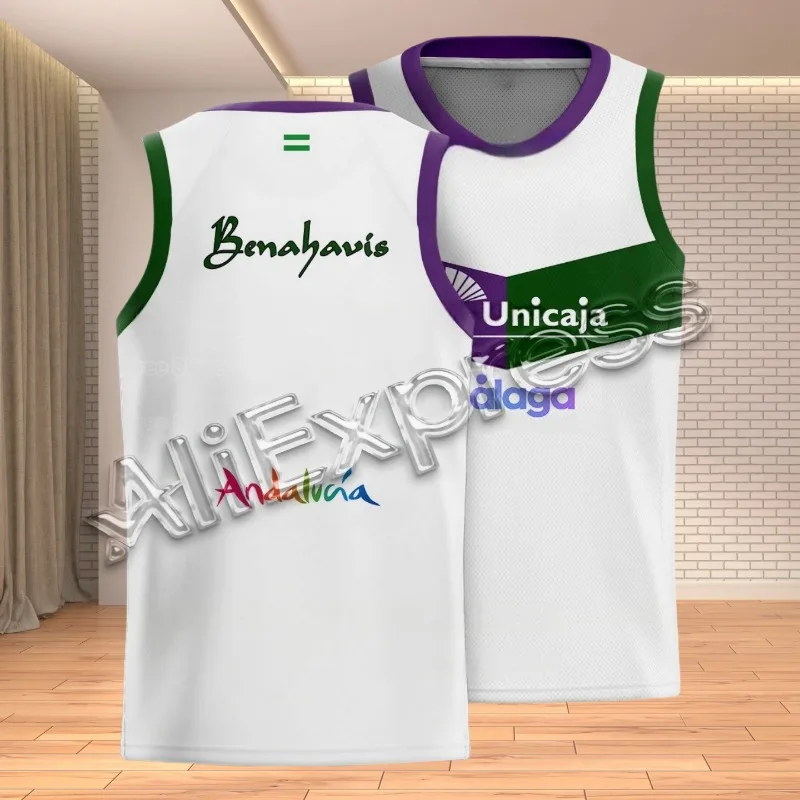 MOTO 25, recién llegados, chaleco de baloncesto español para mujer, camiseta de Malaga de alta calidad para adultos, camiseta de talla Universal para hombre