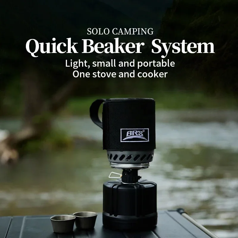 1500 واط BRS 61 في الهواء الطلق المتكاملة جمع الحرارة وعاء الموقد خفيفة المحمولة المشي لمسافات طويلة فرن موقد غاز موقد للتخييم المحمولة