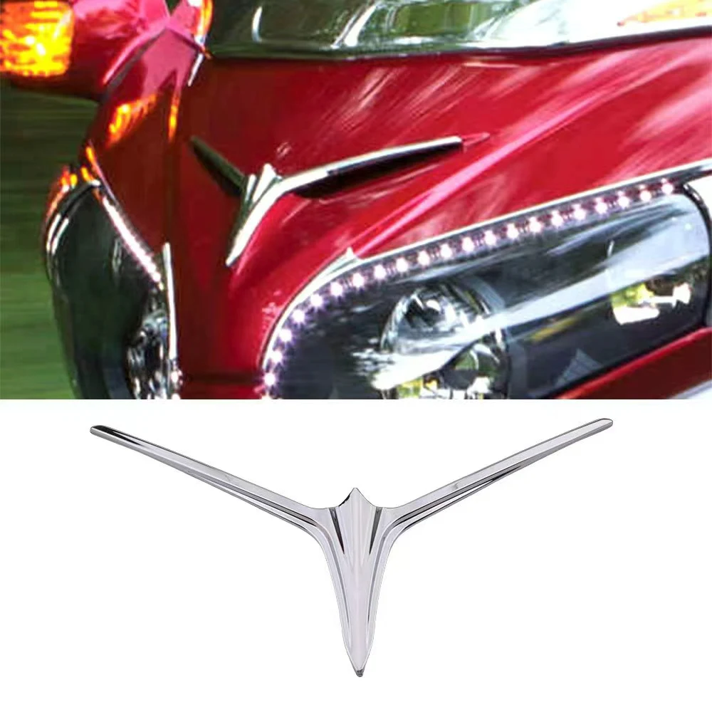 

For Honda Goldwing 1800 2001 to 2017 GL1800 Gold Wing GL 1800 Motorcycle Upper Fairing Eyebrow Trim Accent Decoration
