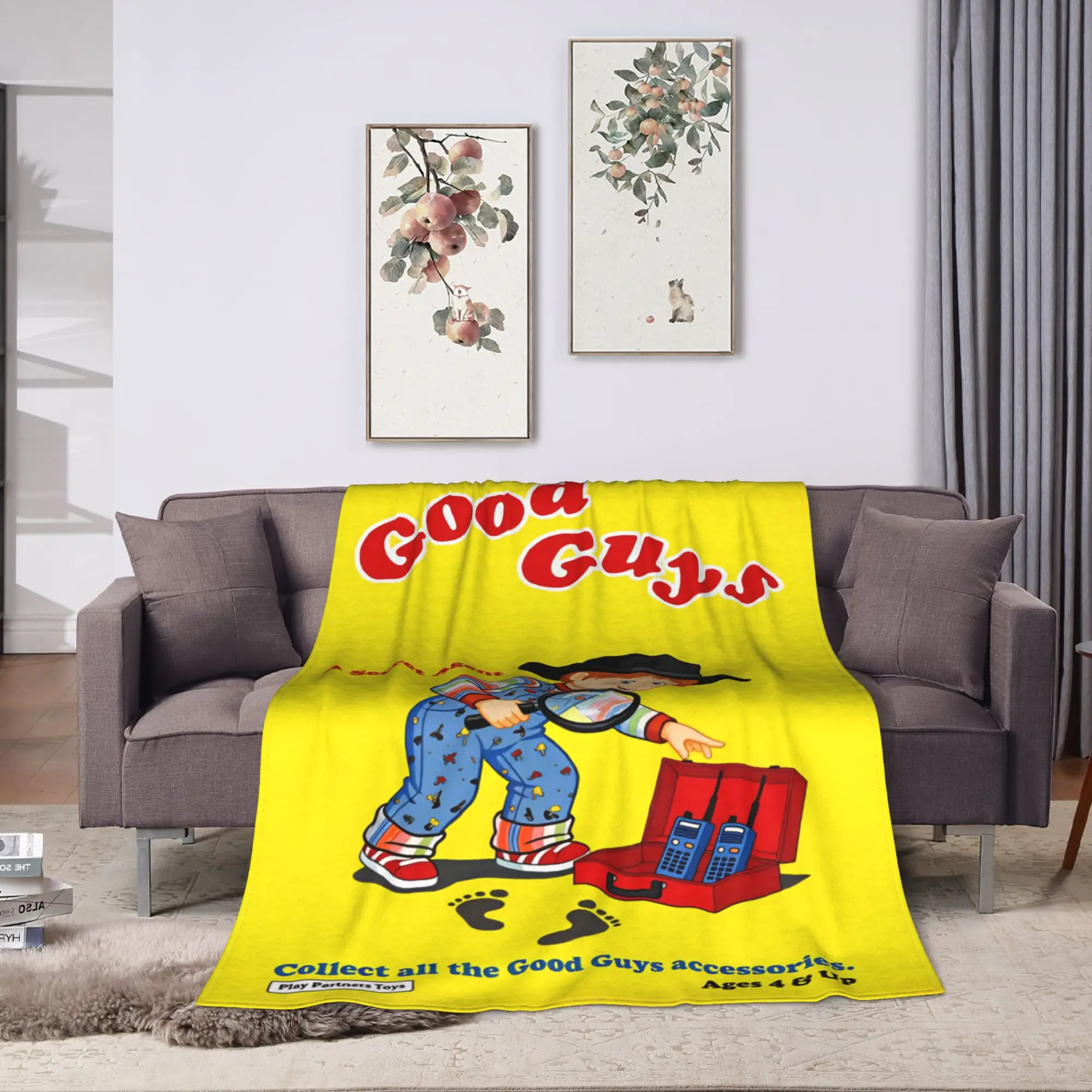 Good Guys Chucky  Blanket  Warm Soft Funny Plush Bedding Throws For Outdoor Travel Office Flannel Bedspread Bed Cover