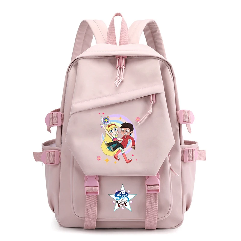 

Disney Star vs. the Forces of Evil Boys Girls Backpacks Teenager Student Backpack Women Rucksack School Bags Travel Bag Mochila