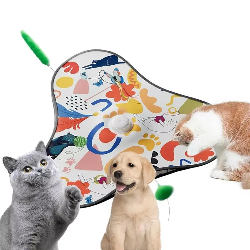 

【NEW YEAR 】For Home Outdoor Play Training Interactive Cat 2-In-1 Rolling Automatic Pet Games Automatic Cat