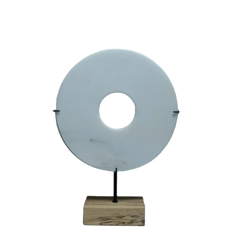 

Modern Abstract Marble Stone Carving Natural Texture Pico Table Art