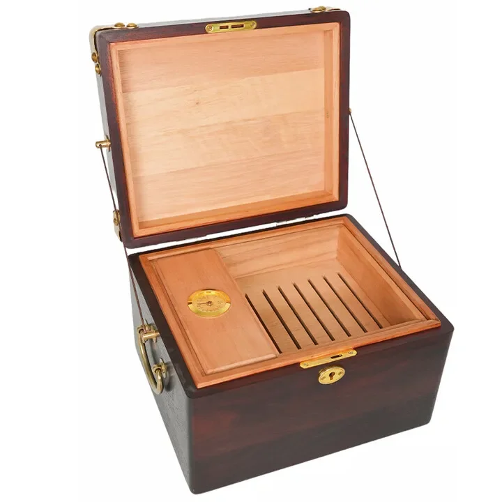 Humidor box Moisture-proof and insect-proof large-capacity alcohol moisturizing box Cedar wood purple box