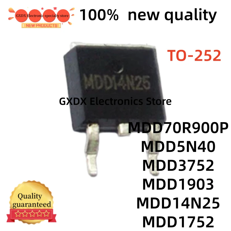 10-20-30Uds new MDD70R900P 70R900P MDD5N40 5N40 MDD3752 TO252 MDD1903 MDD14N25 MDD3752RH MDD5N40RH MDD1903RH MDD1752 TO-252