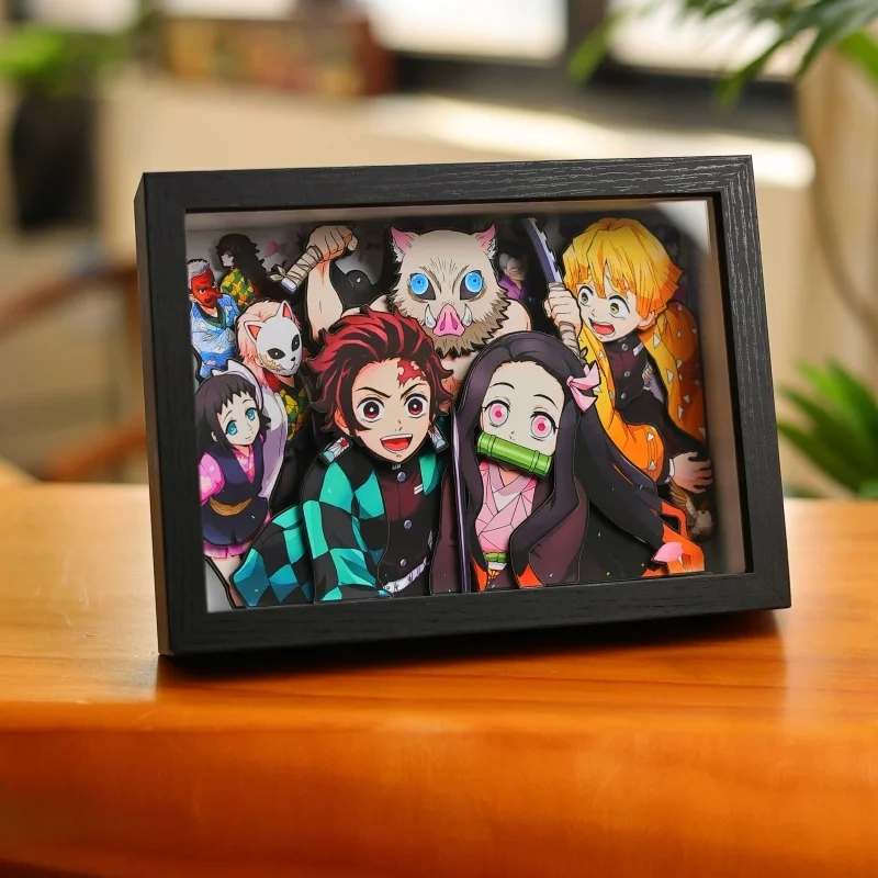 

Аниме окружающая фигурка персонажа, подставка для рисования, подарок ручной работы, семья Zangetsu, полная картина, истребитель демонов, коллекционная игрушка ручной работы