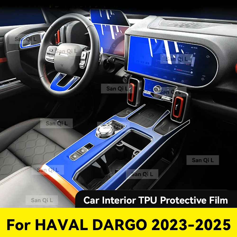 

Interior TPU For HAVAL DARGO 2023 2024 2025 Protective Film Cover Anti-Scratch Gearbox Panel Navigation Screen Automotive