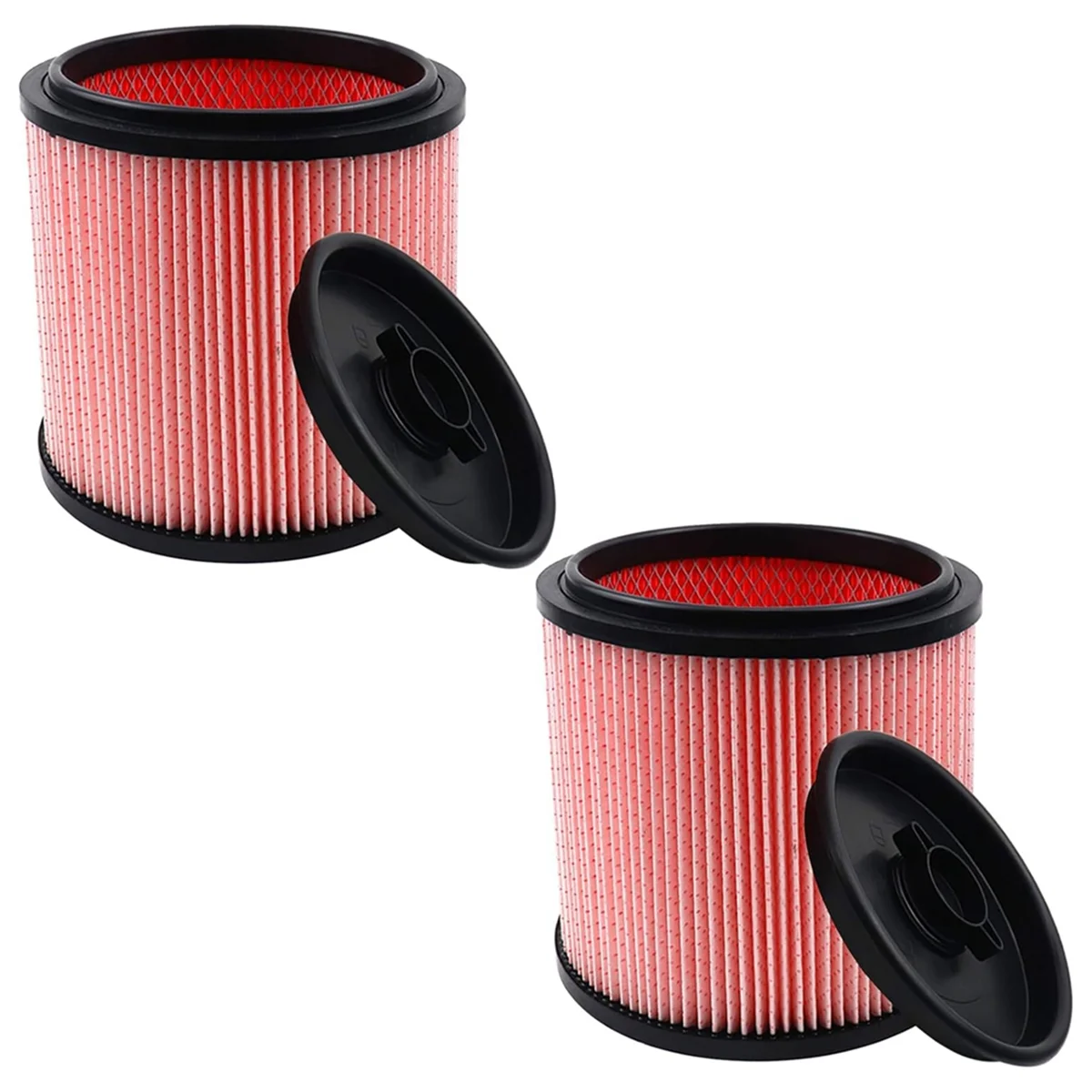 2pcs HEPA Filter for Vacmaster Fine Dust Cartridge Filter & Retainer 5 to 20 Gallon Wet/Dry Vacs, VCFF