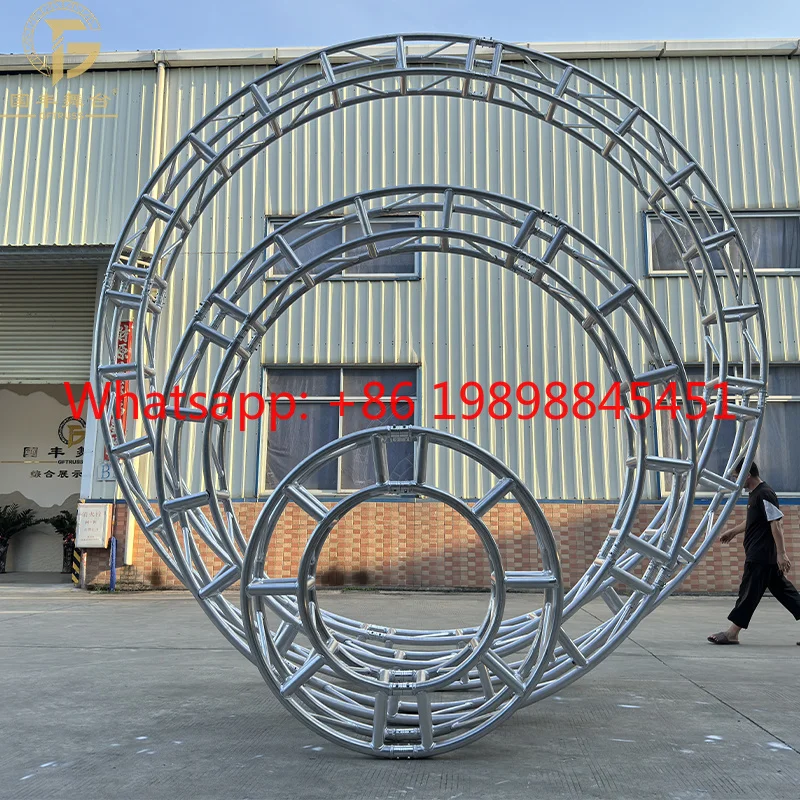290*290mm Arc Aluminum Truss, 2m Diameter For Outdoor Music Festival & Display Quick Setup