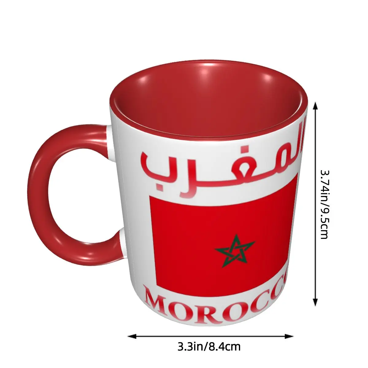 Moroccan Passport Kingdom Of Morocco Mug Funny Ceramic Coffee Cups Tea Mugs Milk Cup Drinkware Gifts for Friends DIY Custom