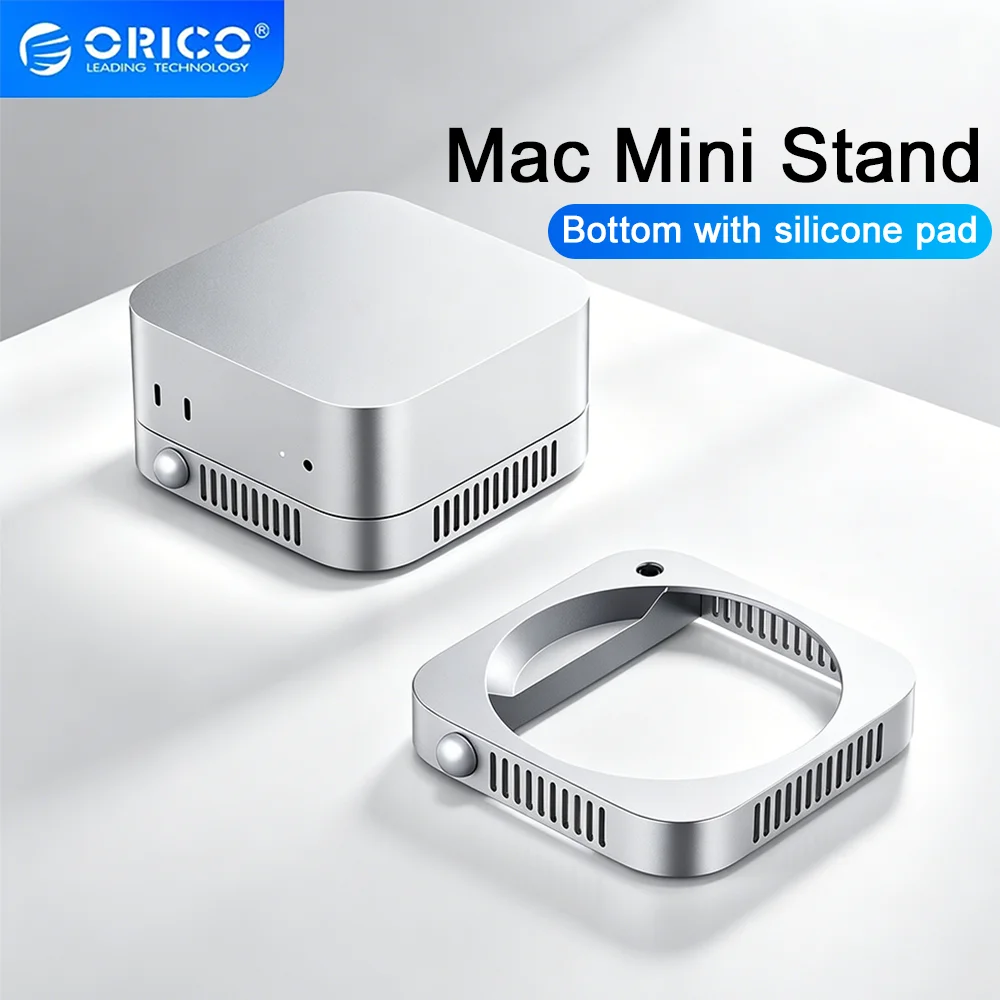 ORICO Mac mini M4/M4 Pro Stand Dock Storage Expansion Holder Heat Dissipation Bracket Cooling Accessories for MAC MINI M4/M4 Pro