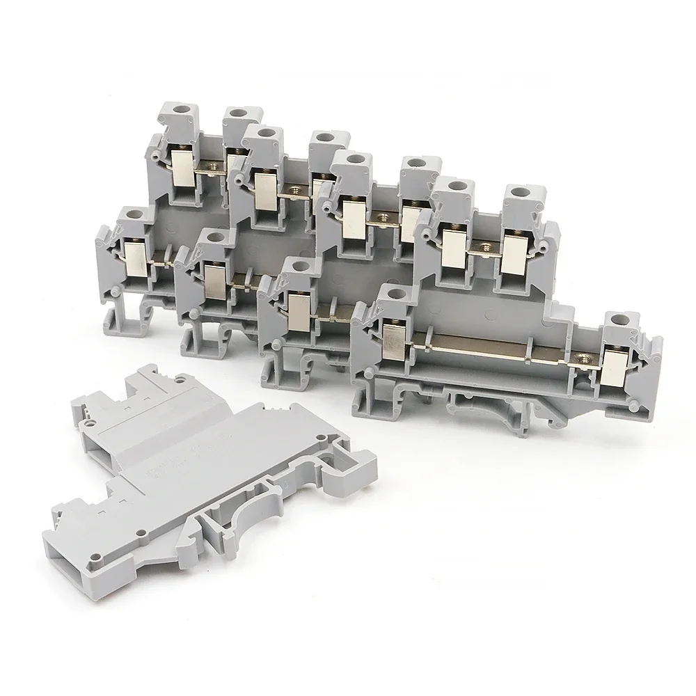 

10Pcs UKKB5 DIN Rail Terminal Block Compact Screw Connection High Current Electrical Conductor 500V