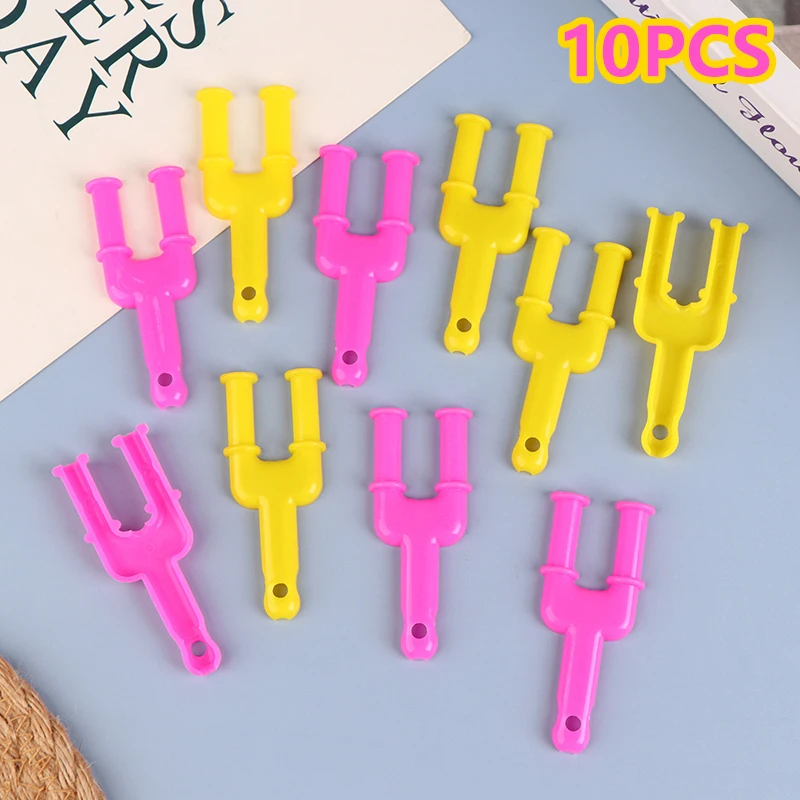 Acrylic Model Y Slingshot Loom Rubber Band Clips Plastic Jewelry Connectors For Necklace Bracelet Making Colorful Clasp