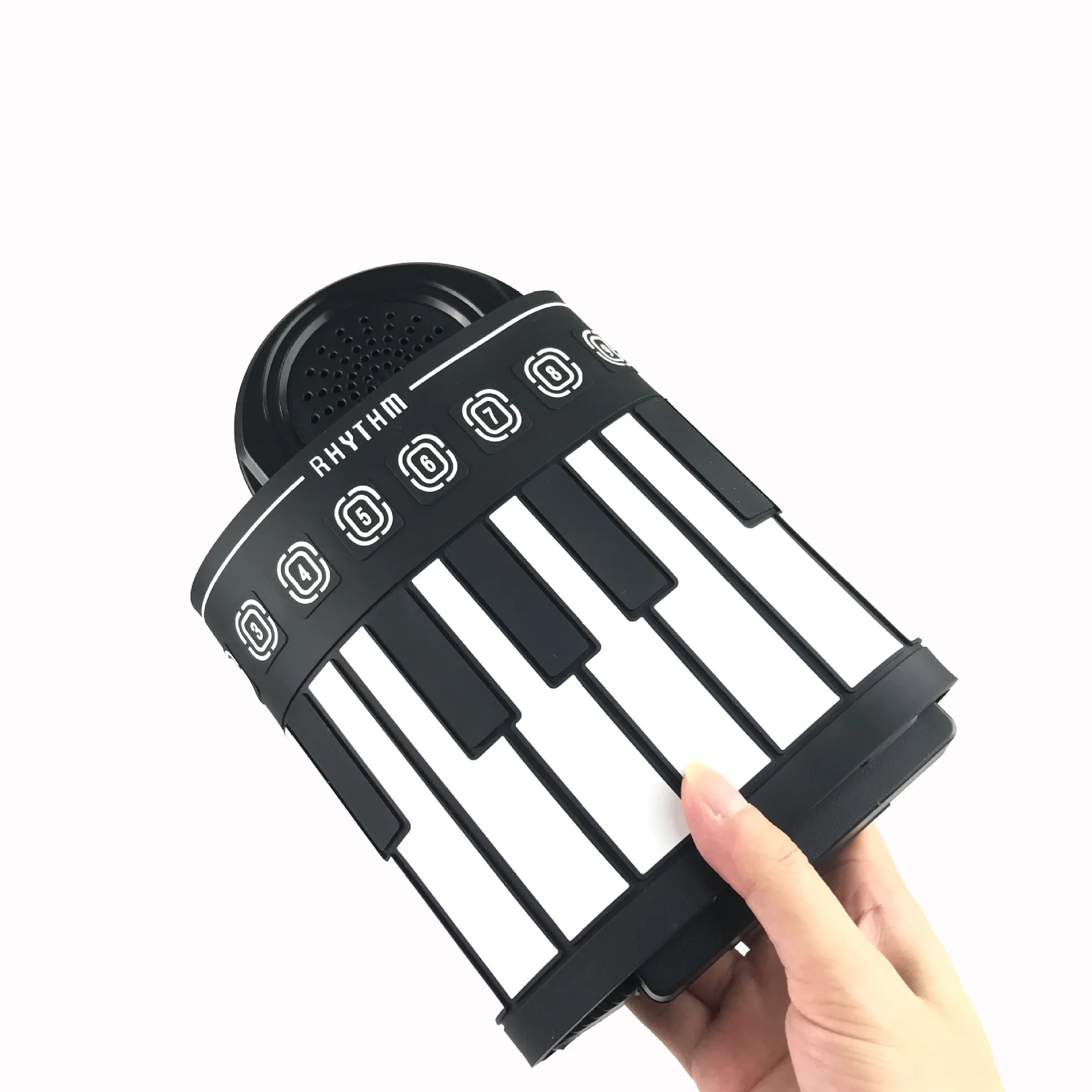 49-Key Hand-roll Piano, Children's Portable Silicone Hand-roll Piano, Smart Folding Beginner Electronic Organ Toy