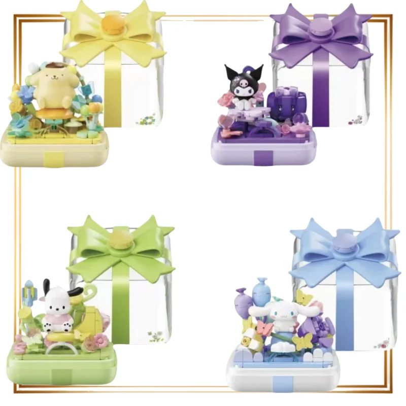 

Sanrio Wish- Building Block Ring Finger Yolk Series Hellokitty Kuromi My Melody Toy Model Decoration Suggestions Festival Gift